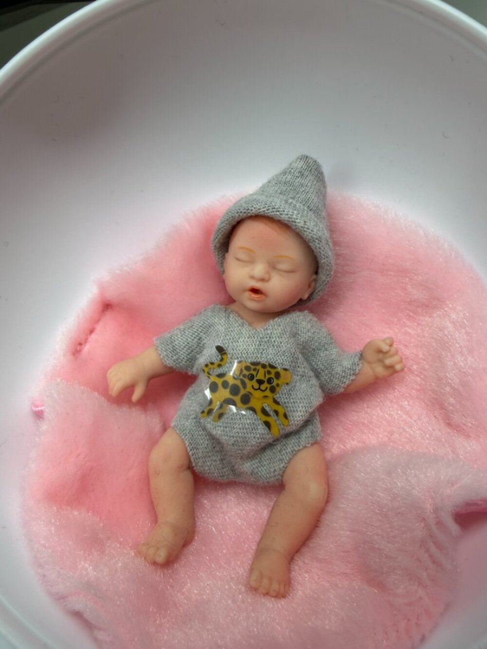 Bodysuit + Cap for Mini Zuru Babies - Gray Color